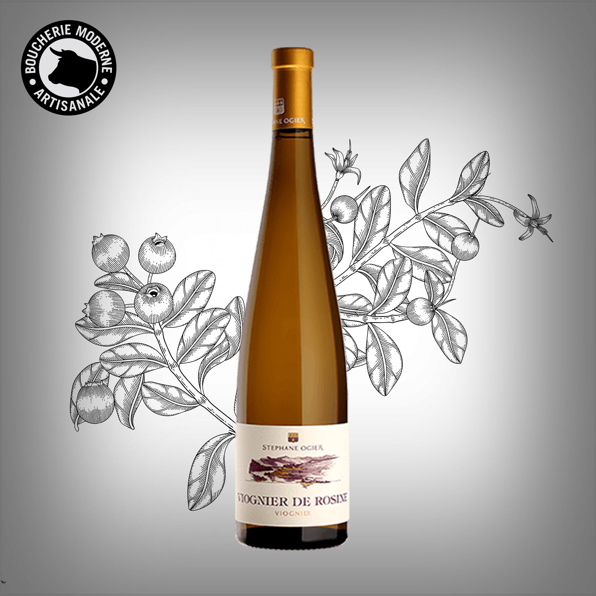 Boucherie Moderne Vin blanc Viognier de Rosine 75cl