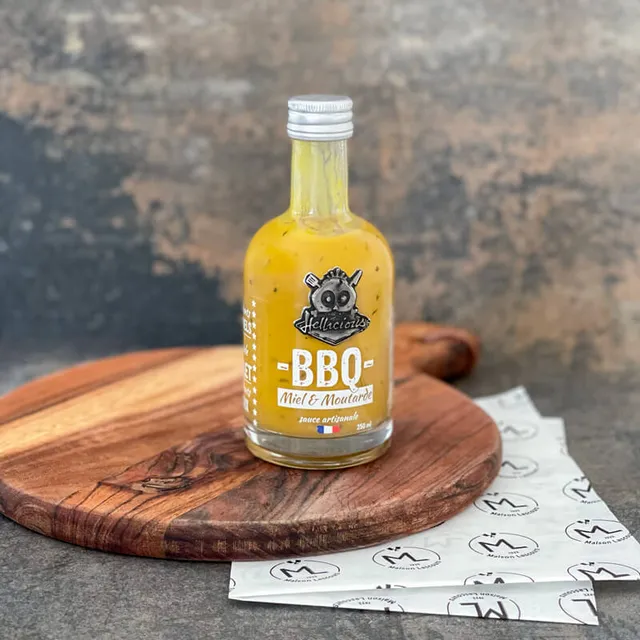 Hellicious Miel et Moutarde sauce barbecue 300g sucrée-salée