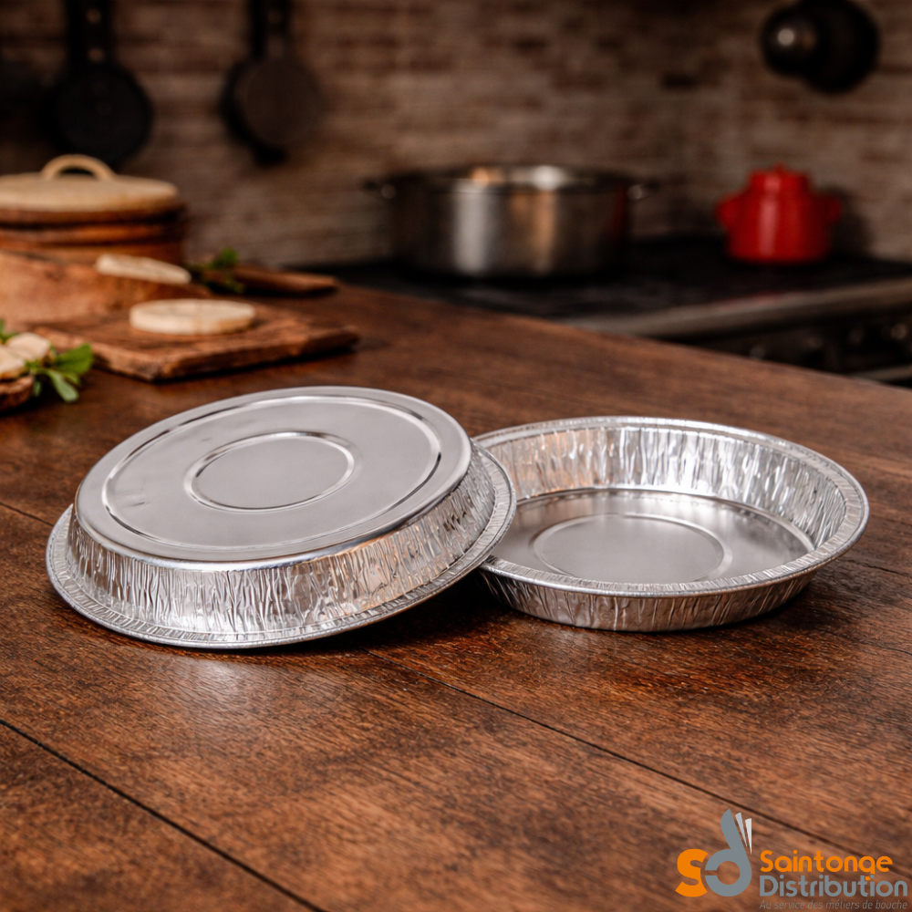 Saintonge Emballages tourtière aluminium 138 lot 100 four