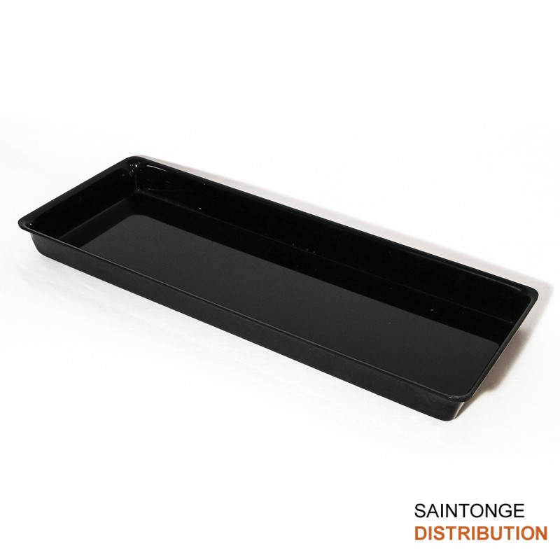 Saintonge Distribution plat glacière noir 53x21x4 cm PMMA