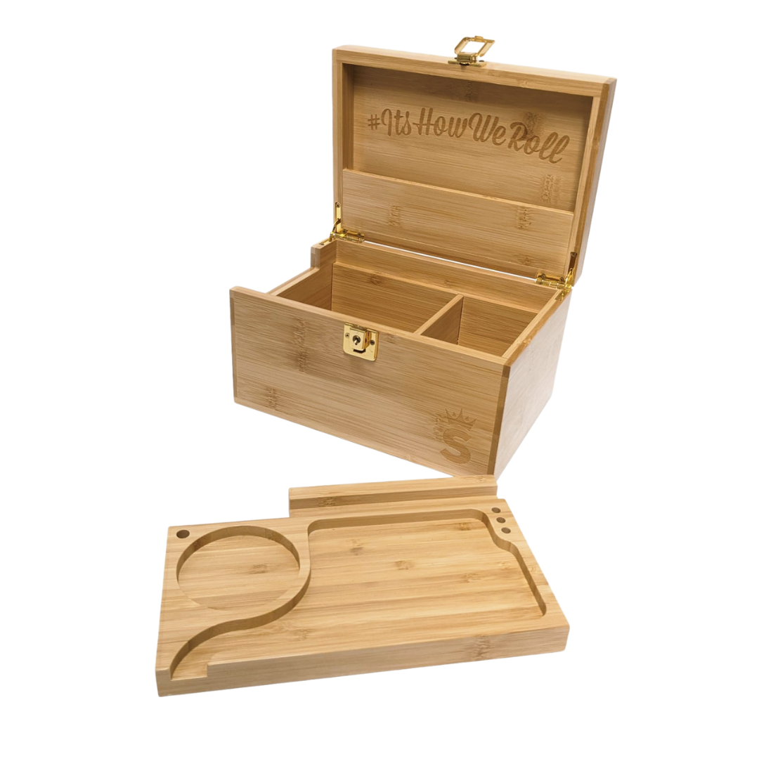 SMO T4X Deluxe boîte à rouler bois verrouillable