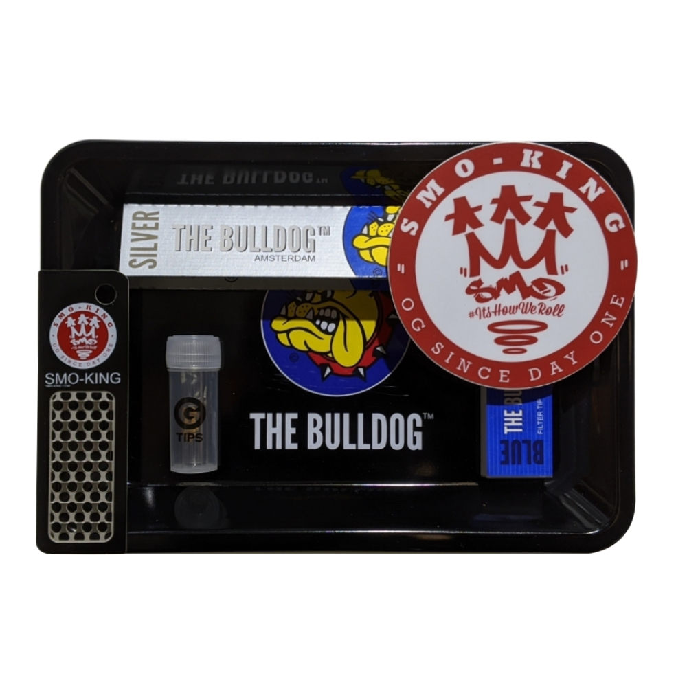 The Bulldog plateau à rouler mini coffret papiers grinder