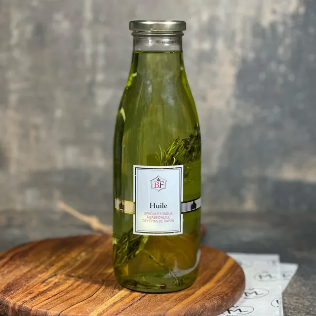 Maison Lascours Huile à Fondue 75 cl tournesol aromatisée