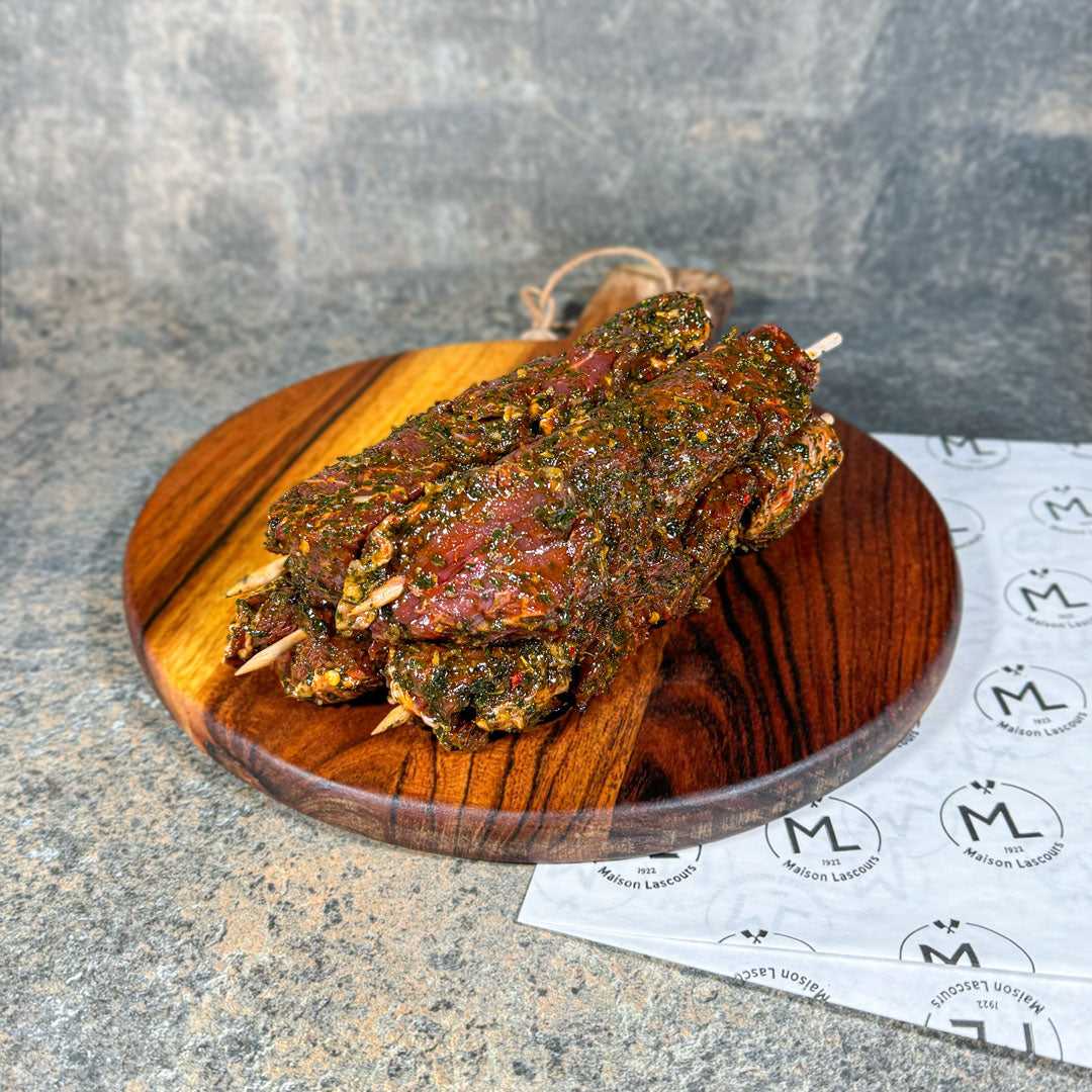 Maison Lascours Viande de Bœuf Brochette Onglet Chimichurri 4 x 220 g