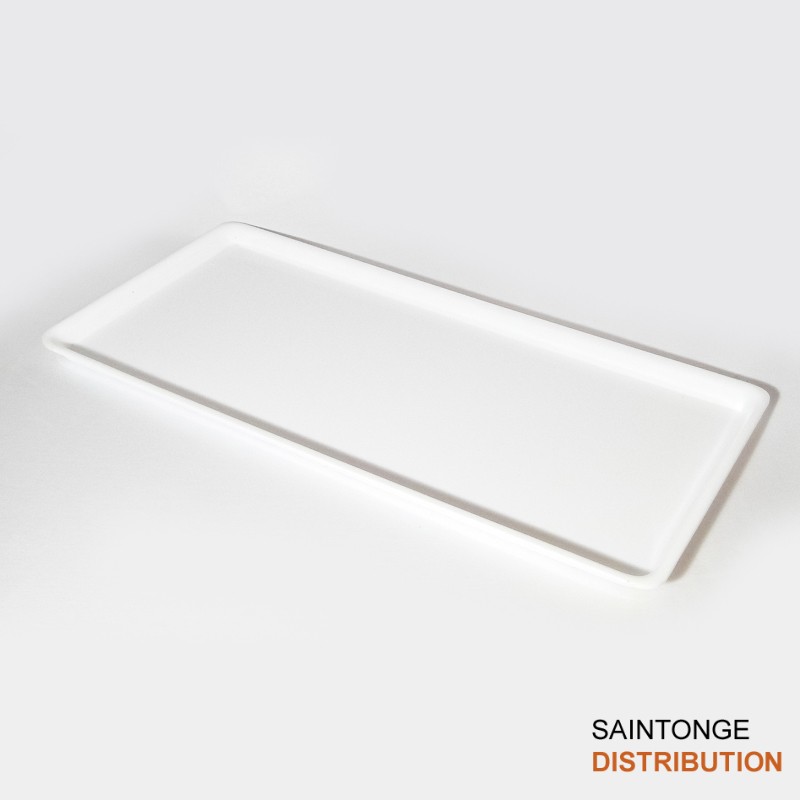 Saintonge Plat glacière blanc PMMA 56,5x27cm
