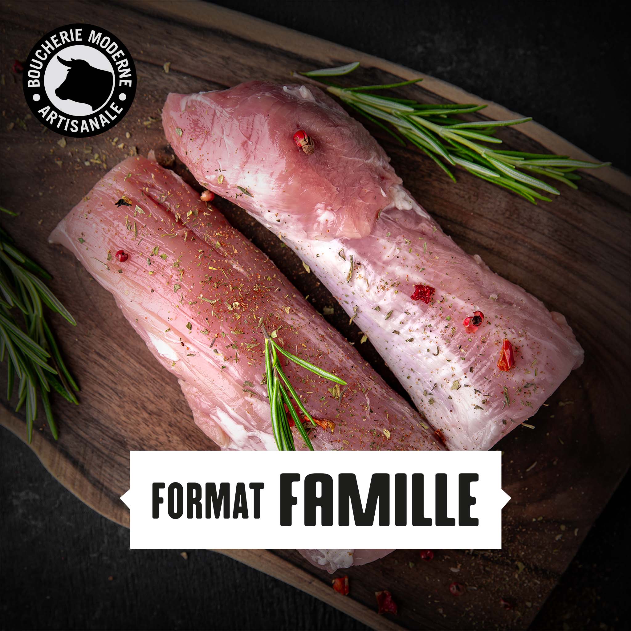 Boucherie Moderne Porc filet mignon 2kg format famille