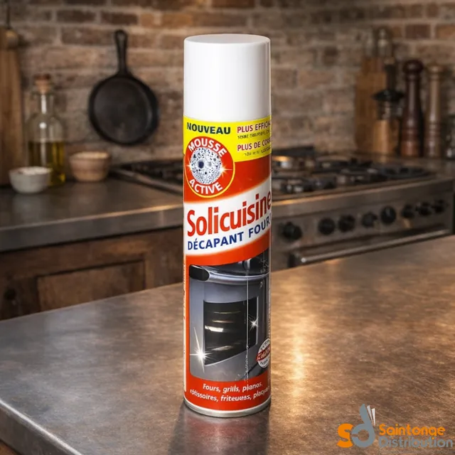 Solicuisine Décapant four aérosol 600 ml graisses cuites