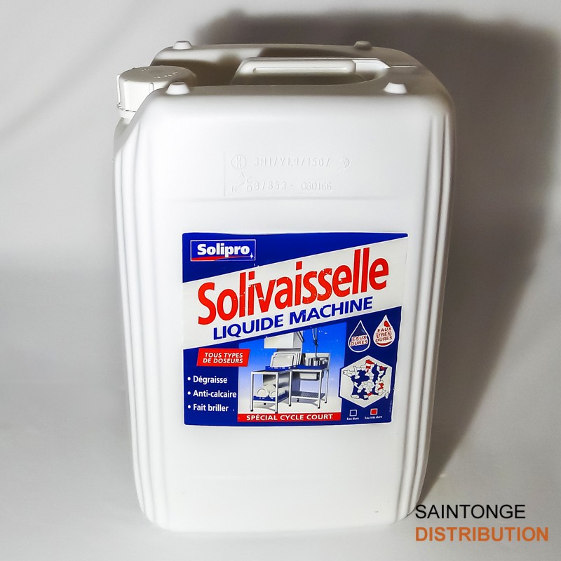 Saintonge Hygiène Solivaisselle Liquide eaux dures bidon 20L