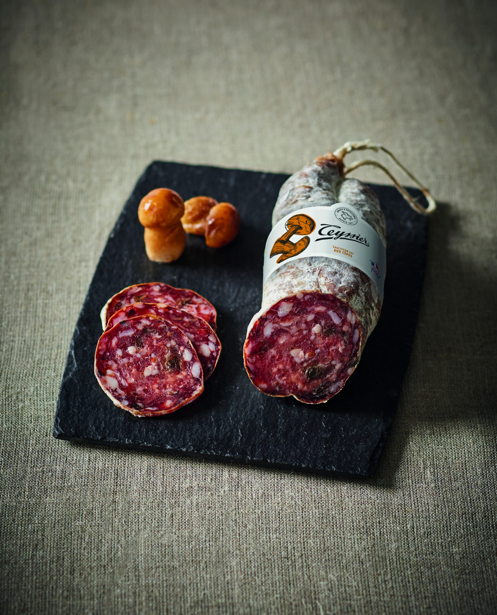 Teyssier Les saucissons saveurs Saucisson aux Cèpes de France saucisson