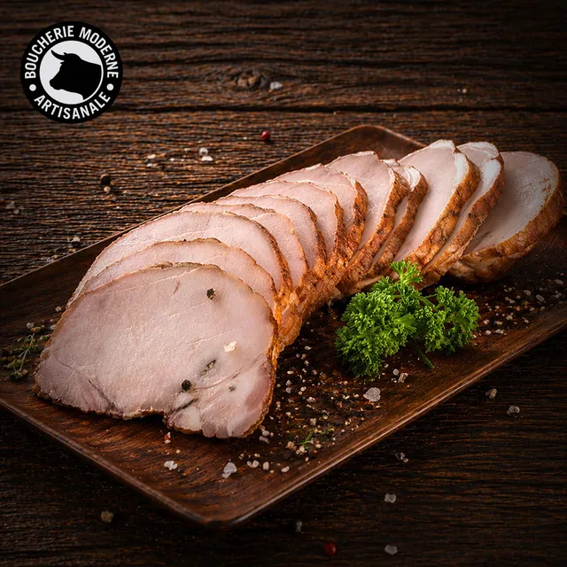 Boucherie Moderne PORC Tranche rôti porc cuit viande 120g
