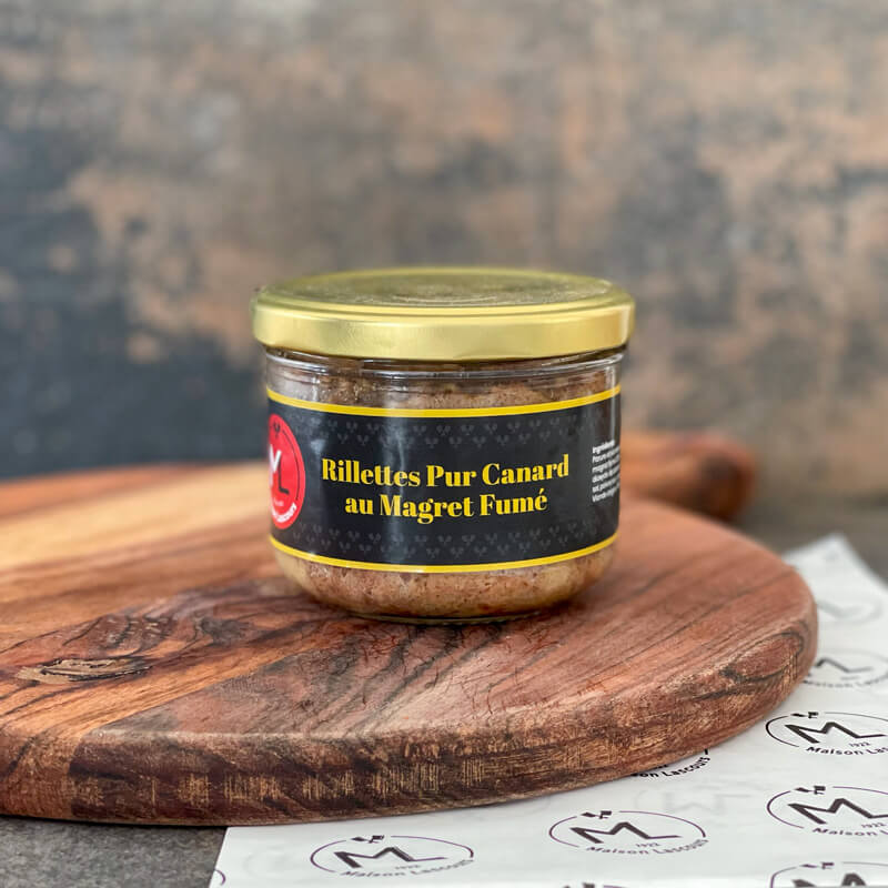 Maison Lascours Rillettes de Canard au Magret Fumé 1 x 180g