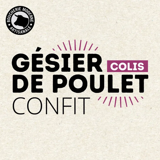 Boucherie Moderne Traiteur gésiers de poulet confits 1kg fondants