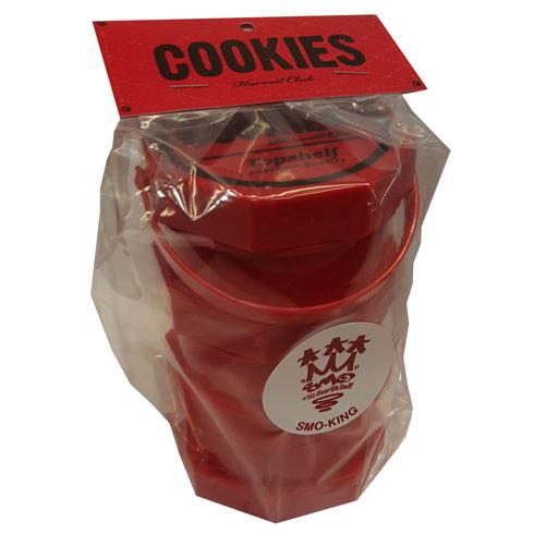 Cookies SF Harvest Club pot stockage rouge 3 parties hermétique
