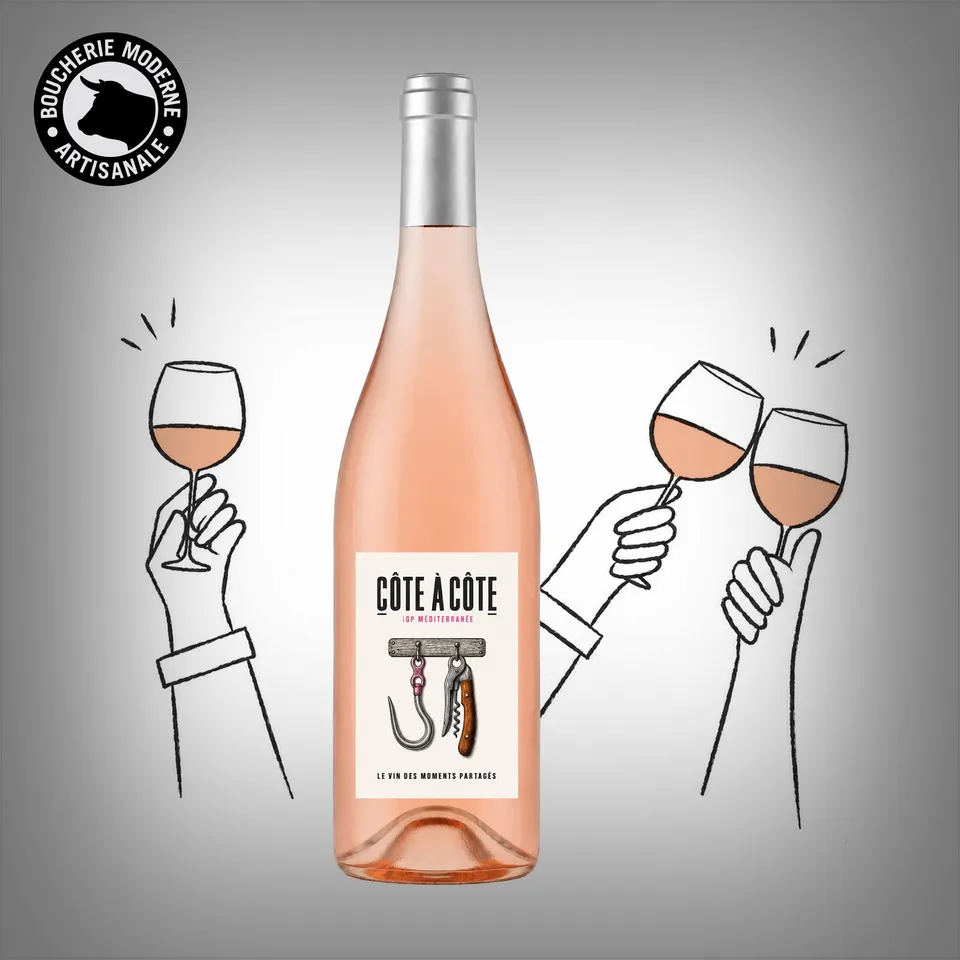 Côte-à-Côte vin rosé 75cl Malijay