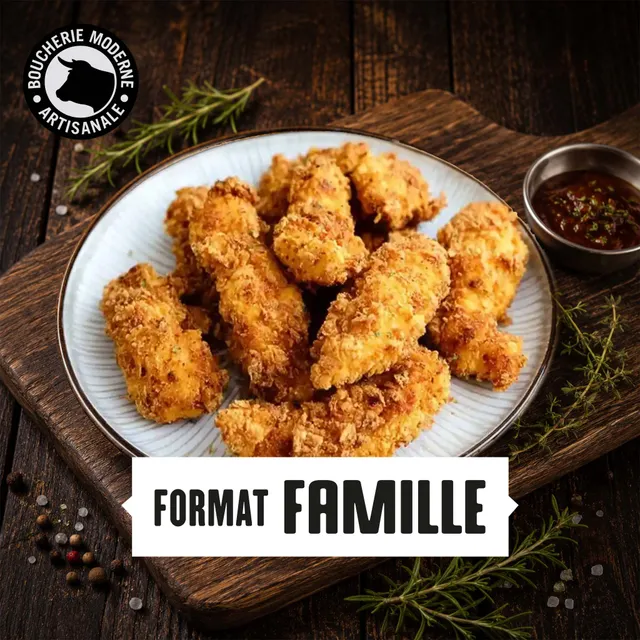 Boucherie Moderne Volaille tenders poulet panés 2kg famille