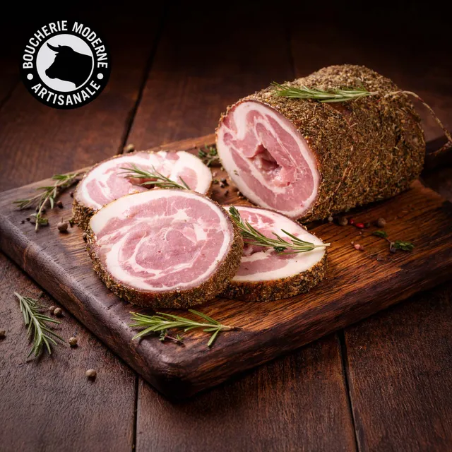 Boucherie Moderne Pancetta charcuterie poitrine porc 100g