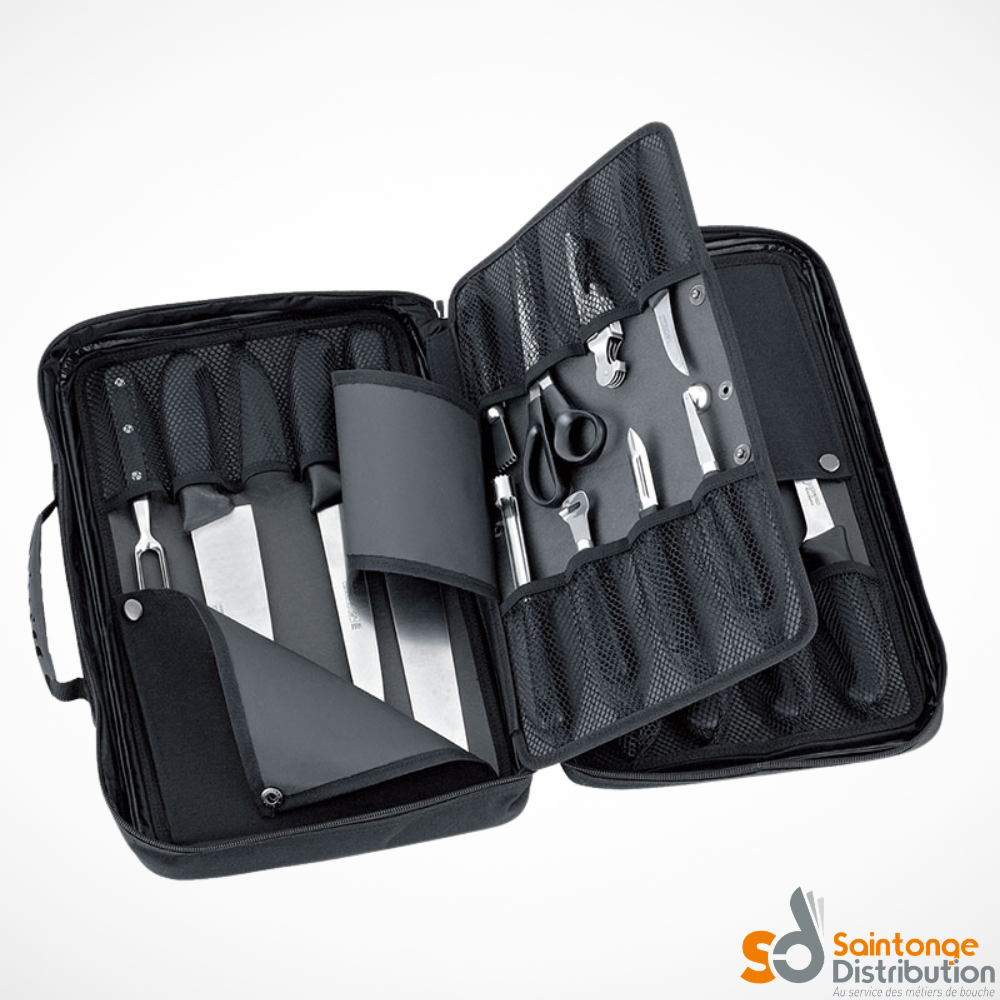 Saintonge Matériel mallette cuisine 4 faces Fischer couteaux