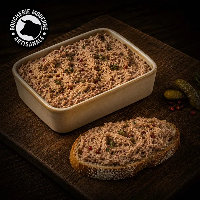 Boucherie Moderne Rillette d'oie terrine 2kg viande confite