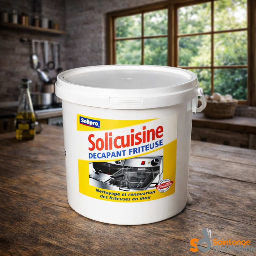 Solicuisine Décapant Friteuse poudre seau 5kg pro
