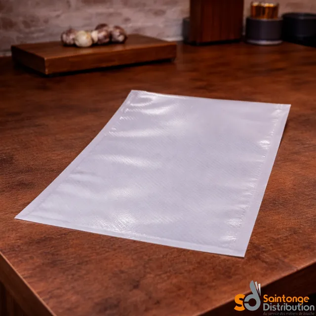 Saintonge Emballages sacs sous-vide gaufrés 200x300 90µ x100