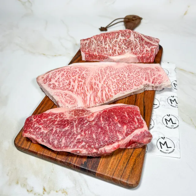 Maison Lascours Coffret Bœufs Japonais Kobe Wagyu 900g