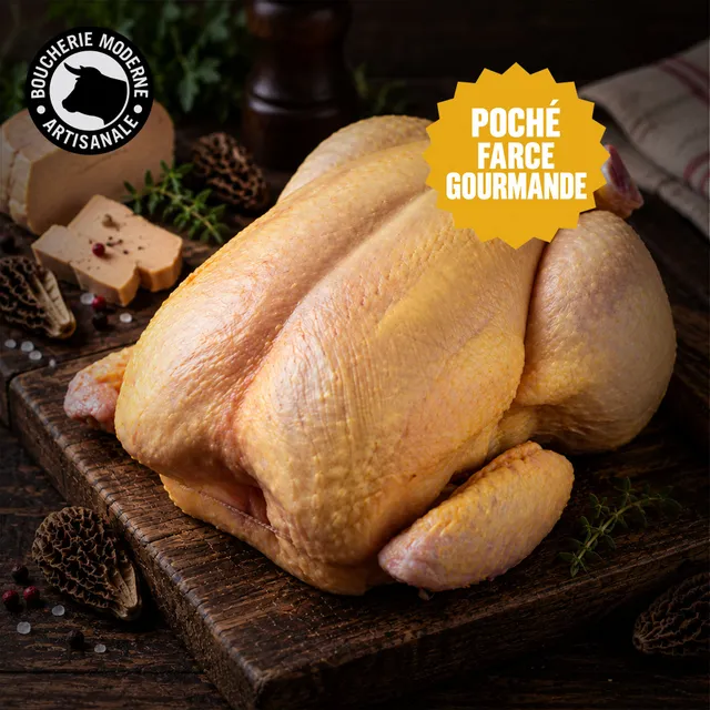 Boucherie Moderne Volaille Chapon farce gourmande poché 1 pièce