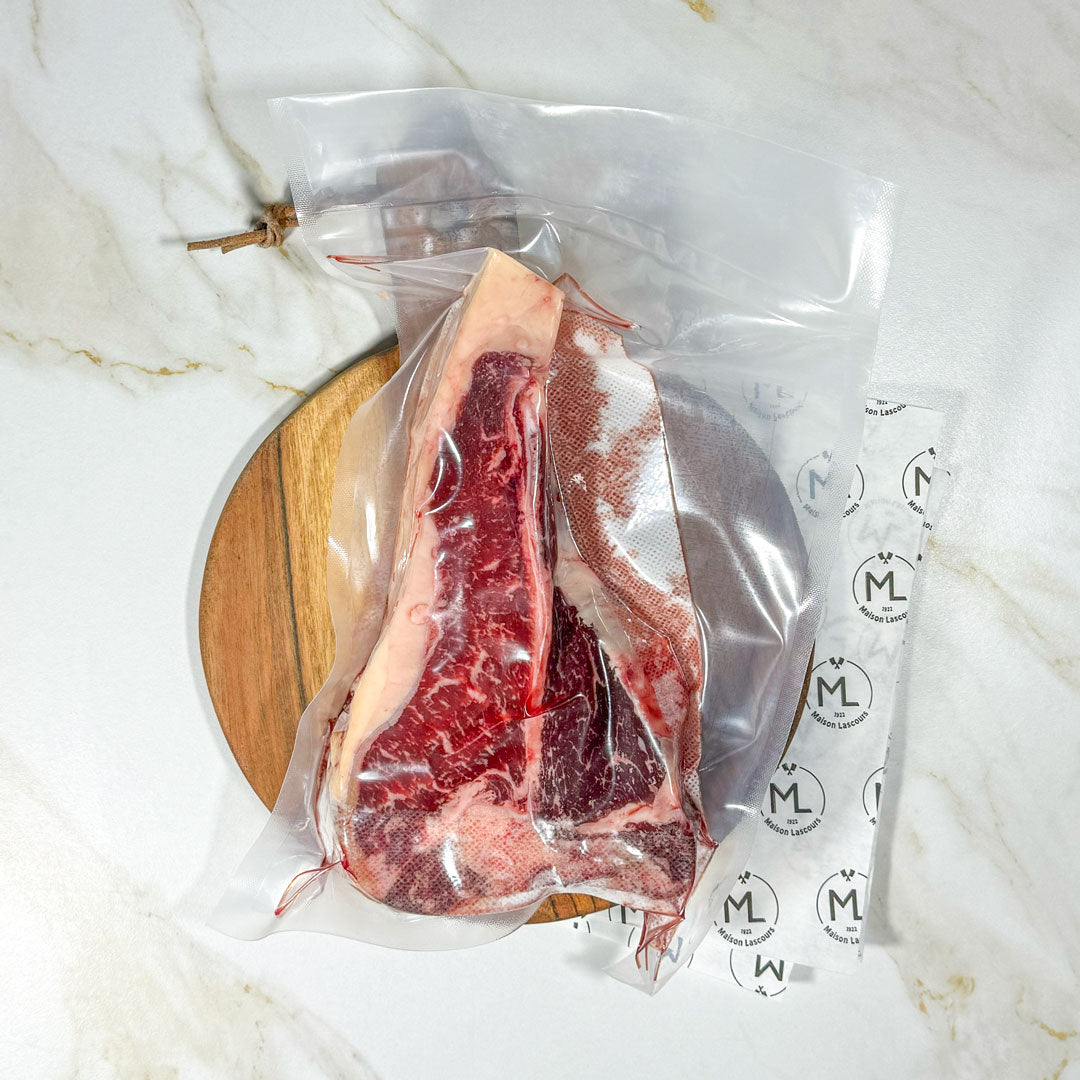 Maison Lascours Bœuf T-bone Black Pearl 1kg Filet Faux-Filet