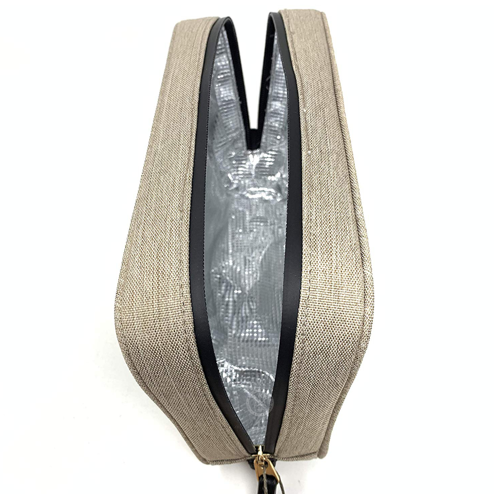 Smo King x RAW Pochette anti-odeur beige Weekender + feuilles