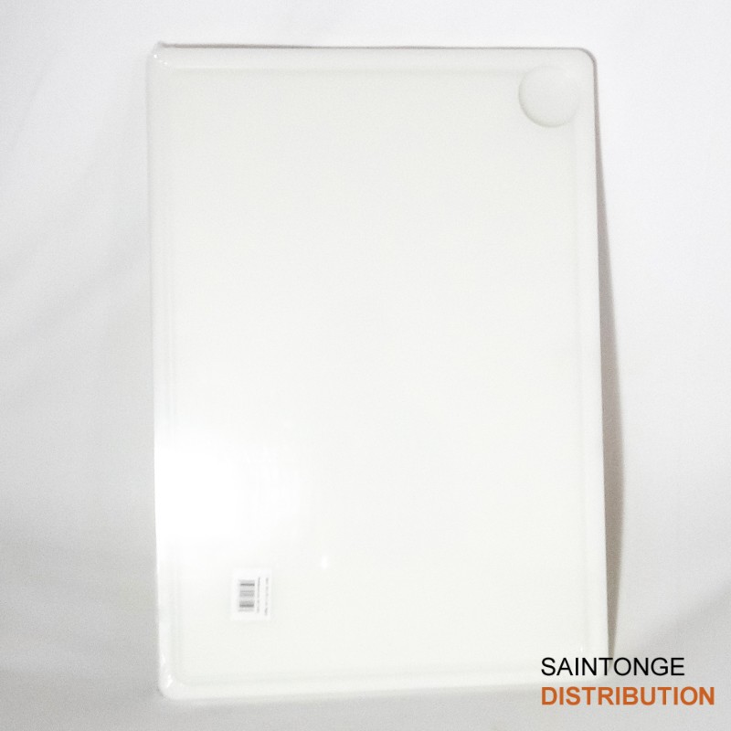 Saintonge Consommables Planche à découper 40x30 cm PEHD blanc