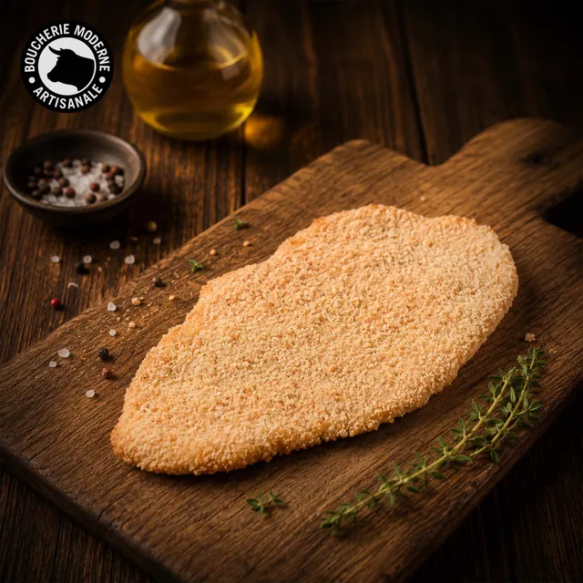 Boucherie Moderne Veau Escalope de veau panée 160g croustillante