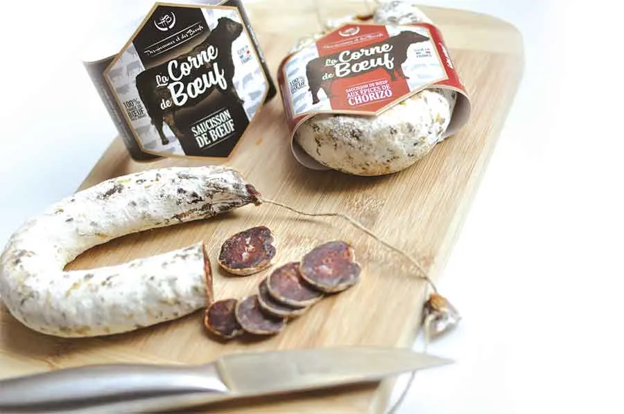 Des Hommes et des Bœufs Corne de boeuf Angus saucisson 3 saveurs lot 3