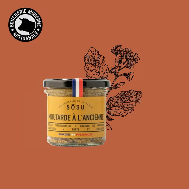 Boucherie Moderne ÉPICERIE Sosù Moutarde ancienne 165g