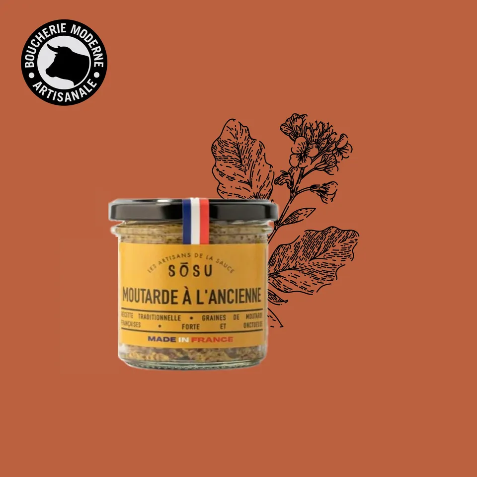 Boucherie Moderne ÉPICERIE Sosù Moutarde ancienne 165g