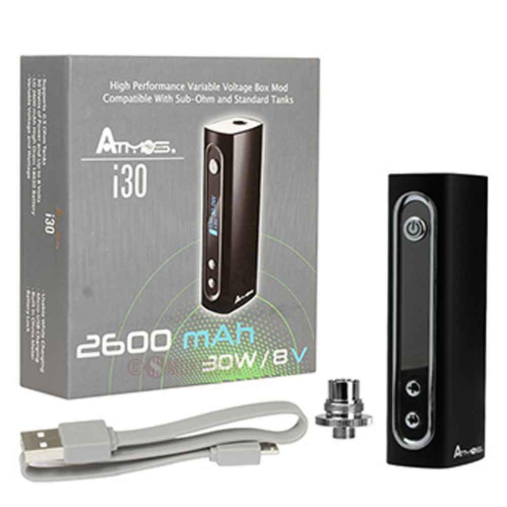 Atmos i30 Box Mod 30W 2600mAh vaporisateur noir