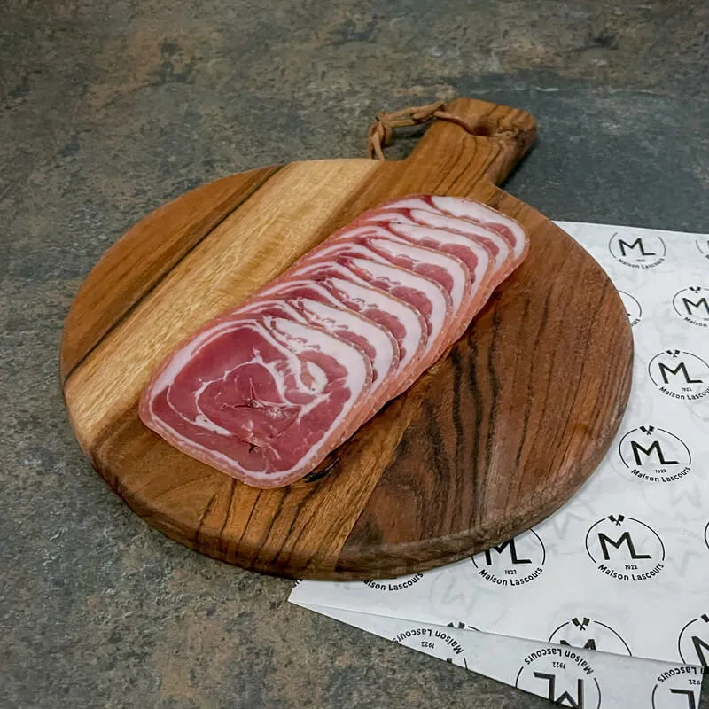 Maison Lascours Pancetta charcuterie 1 x 100g porc Aveyron