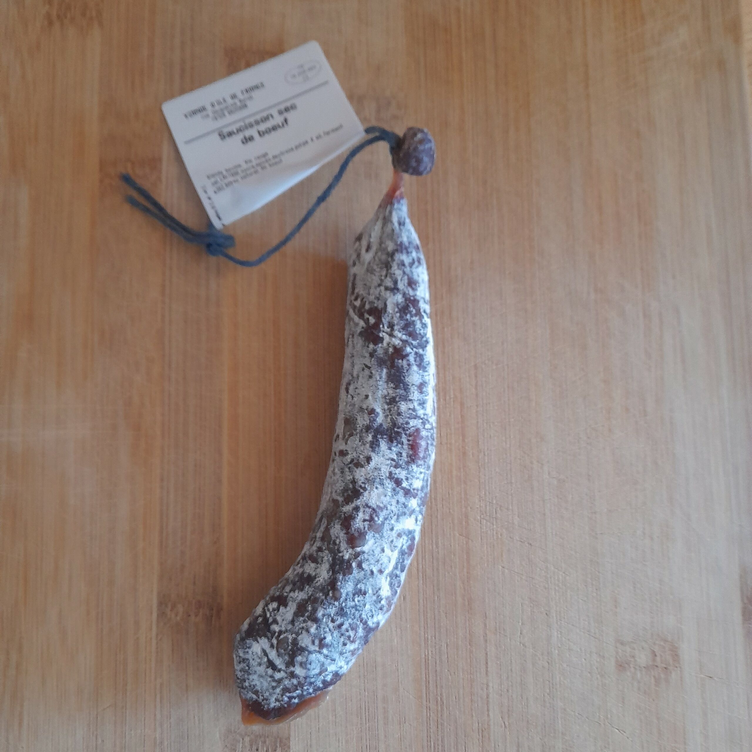Des Hommes et des Bœufs saucisse sèche de bœuf nature 180 g