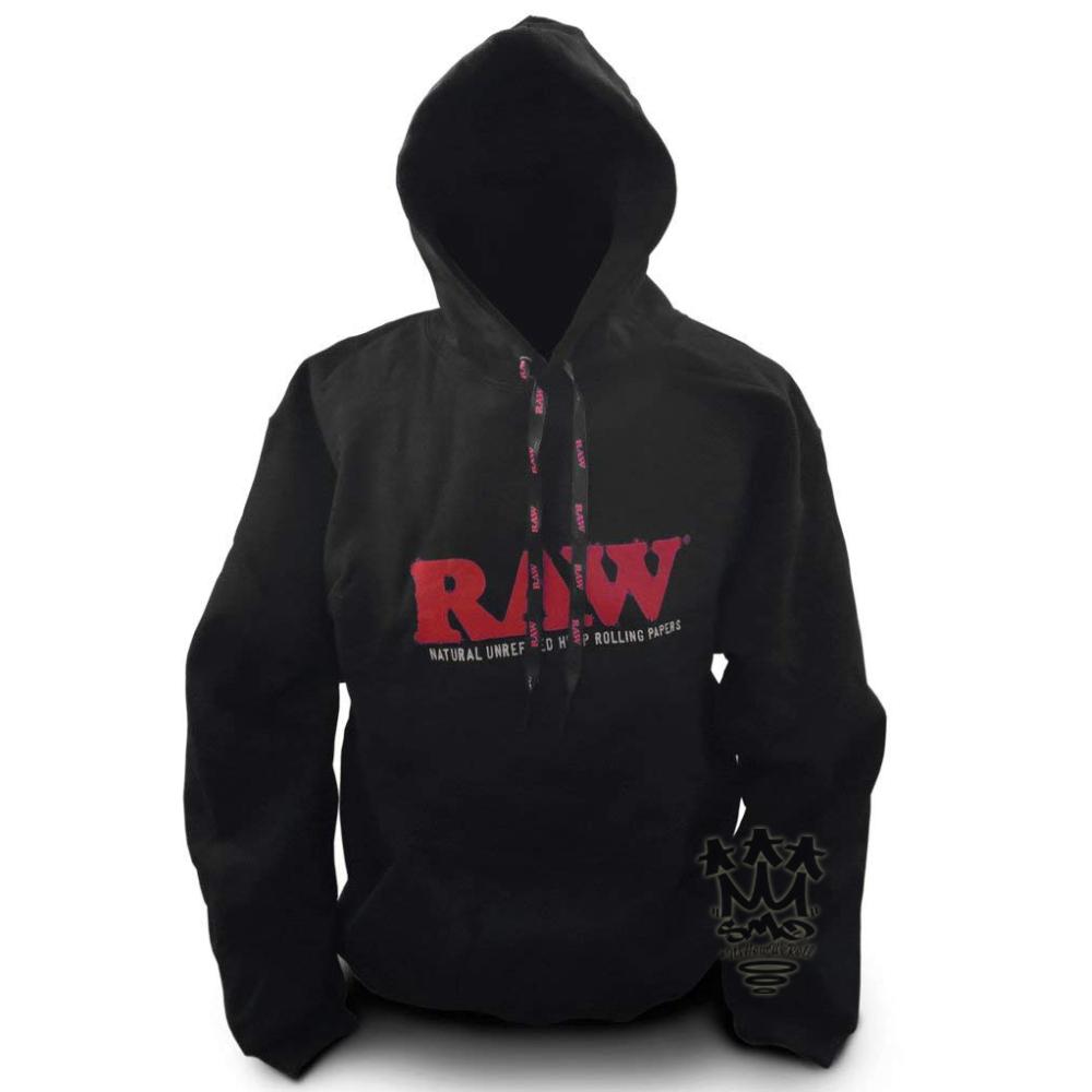 RAW Poker hoodie sweat à capuche noir coton lacets poker
