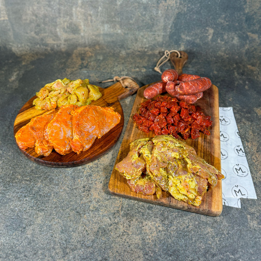 Maison Lascours Colis Été Plancha Coffret Viandes 5 pièces
