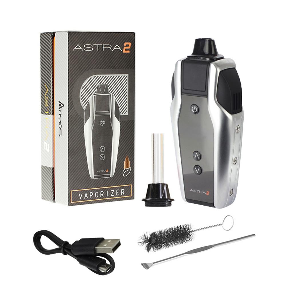 Atmos Astra 2 vaporisateur portable argent écran OLED céramique