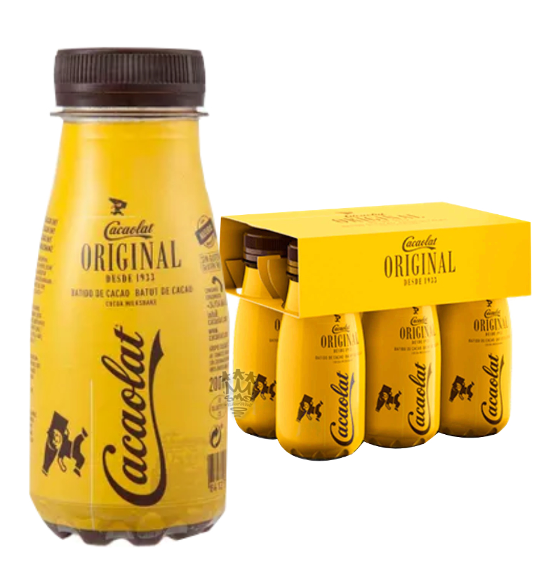 Cacaolat lait chocolaté cacao bouteille verre 200ml