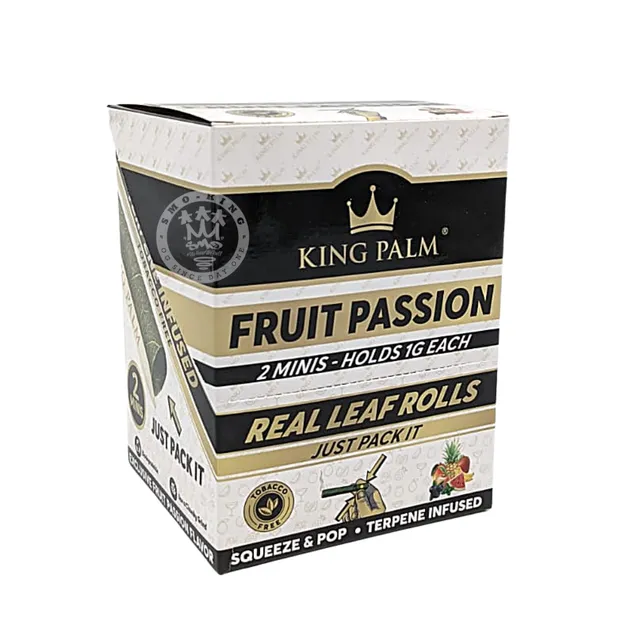 King Palm Mini Fruit Passion wraps palmier 2 pré-roulés