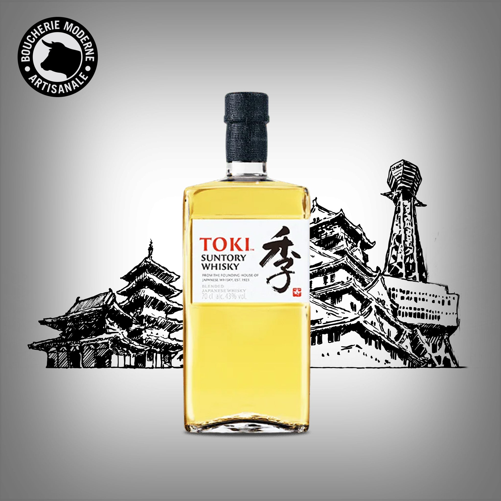 Boucherie Moderne Toki Suntory whisky japonais 70cl blend