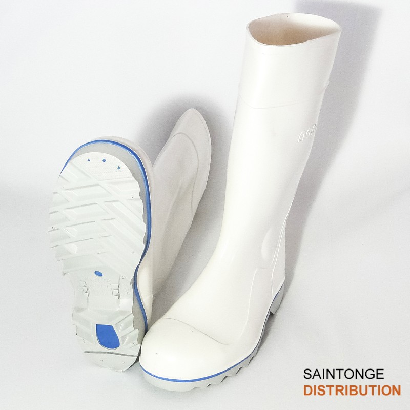 Multiraf Bottes caoutchouc nitrile blanches T43 coque sécurité