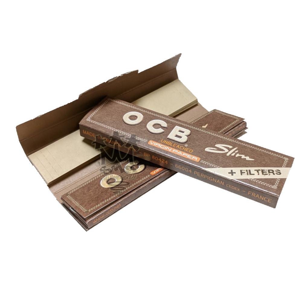 OCB Virgin Connoisseur feuilles à rouler king size slim + filtres