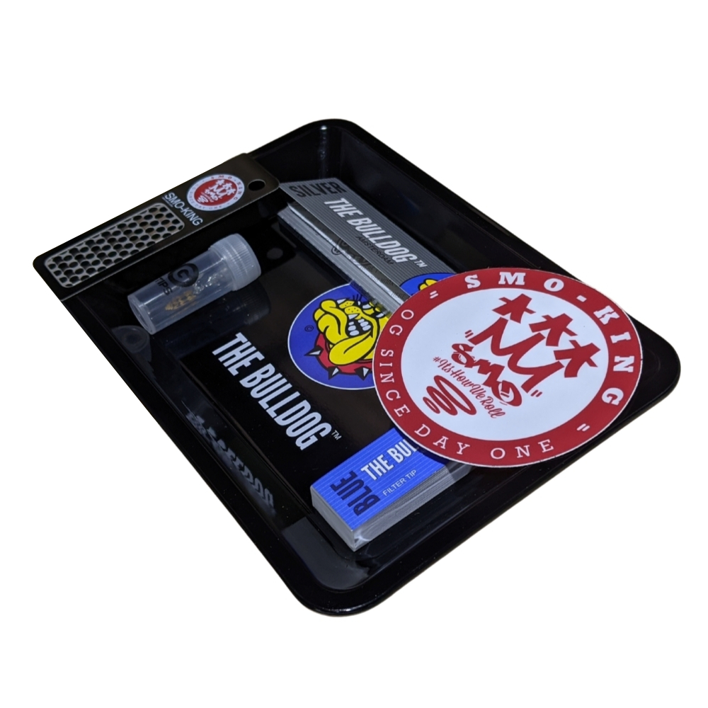 The Bulldog plateau à rouler mini coffret papiers grinder