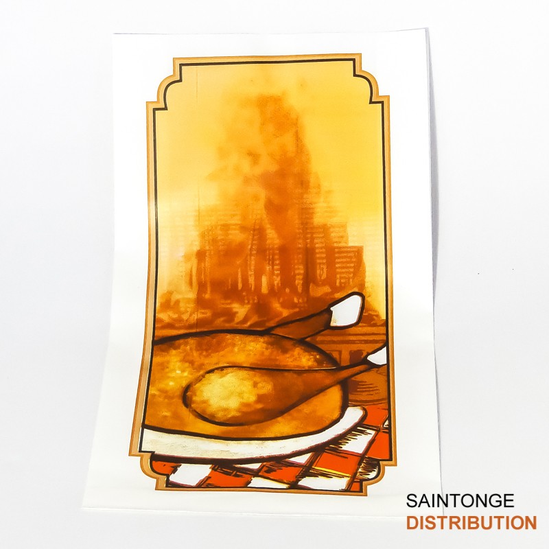 Saintonge Distribution sac poulet rôti 200+70x350 carton 500