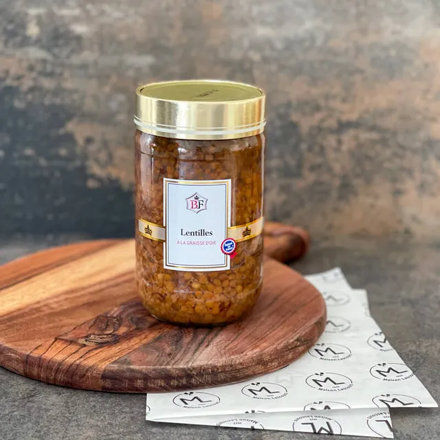 Maison Lascours Lentilles à la Graisse d'Oie plat 660 g