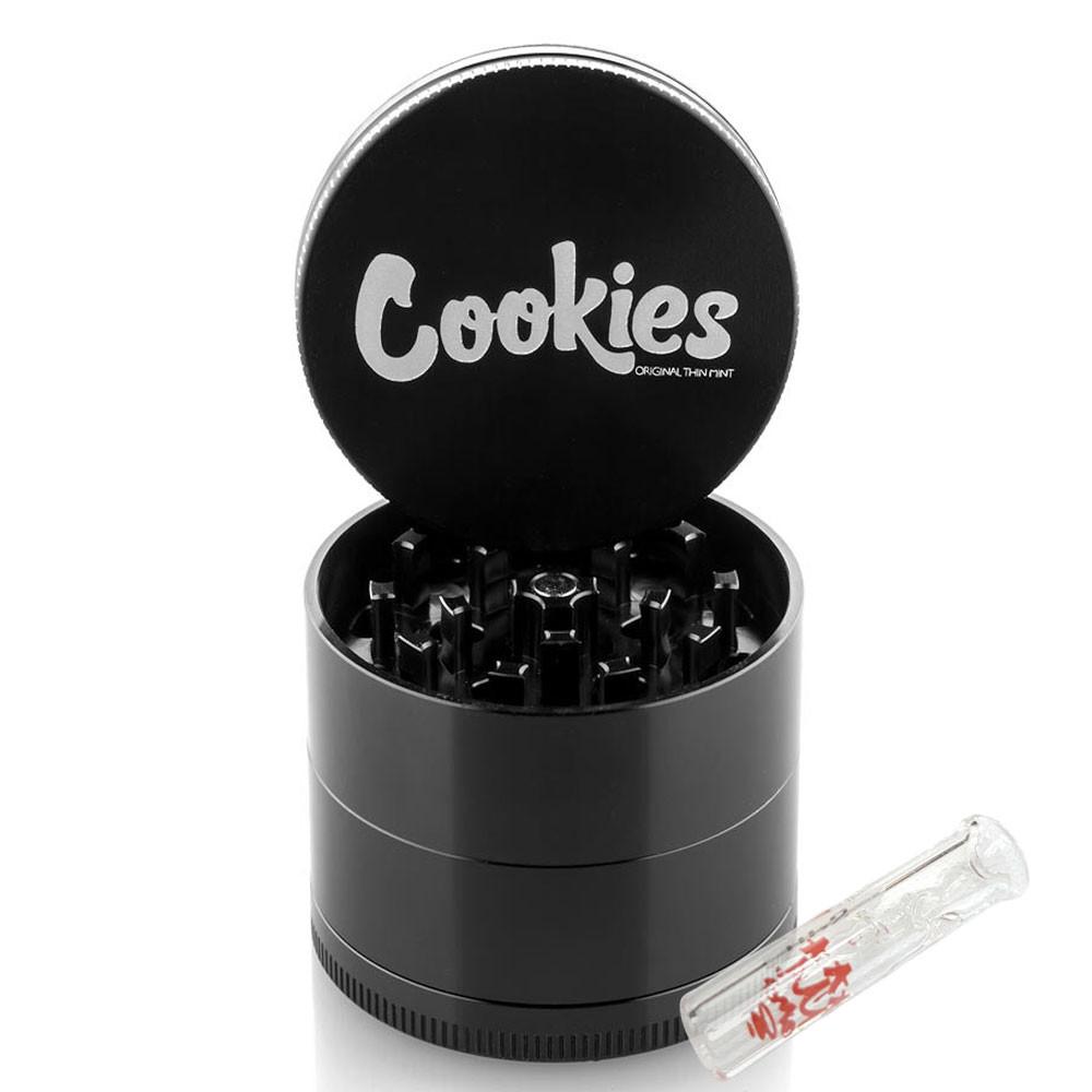 Santa Cruz Cookies grinder 4 parties alu 54 mm brillant + G-Tip