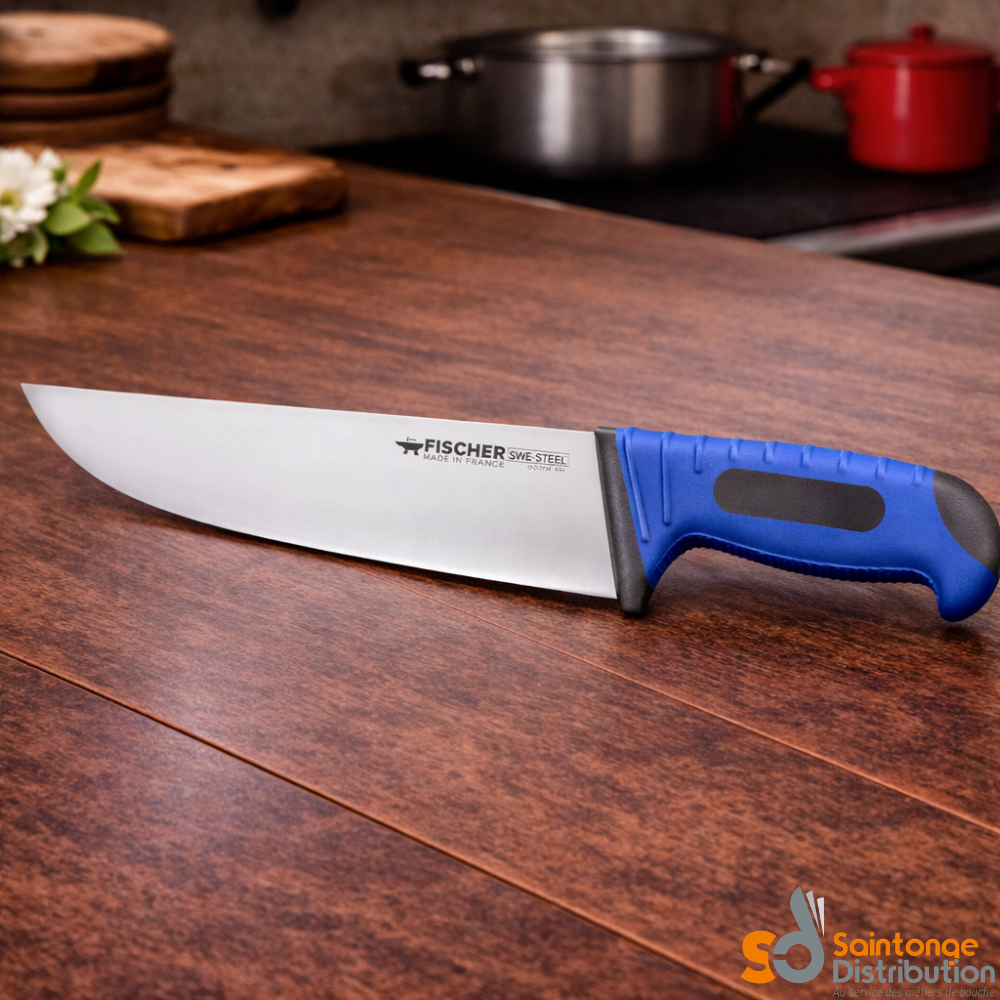 Fischer Bargoin couteau de boucher 25 cm acier suédois