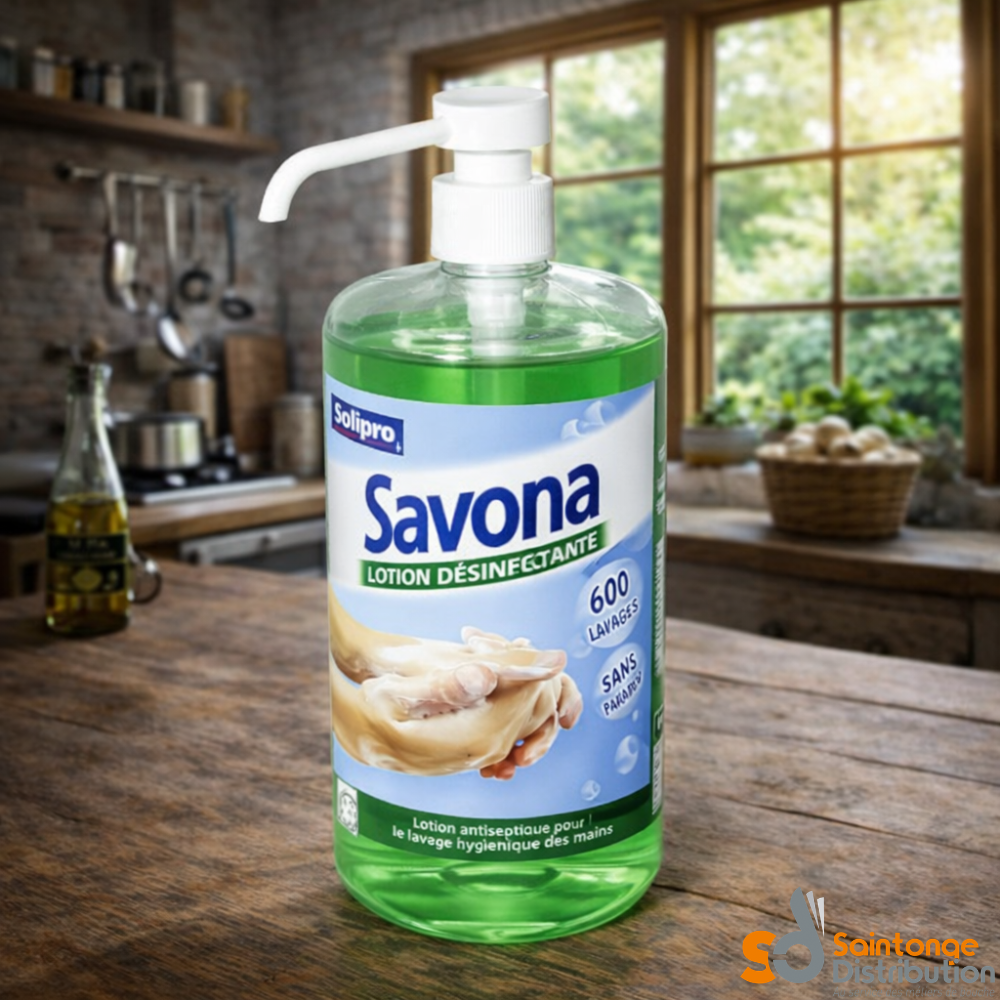 Saintonge Distribution Savona lotion désinfectante mains 1 L